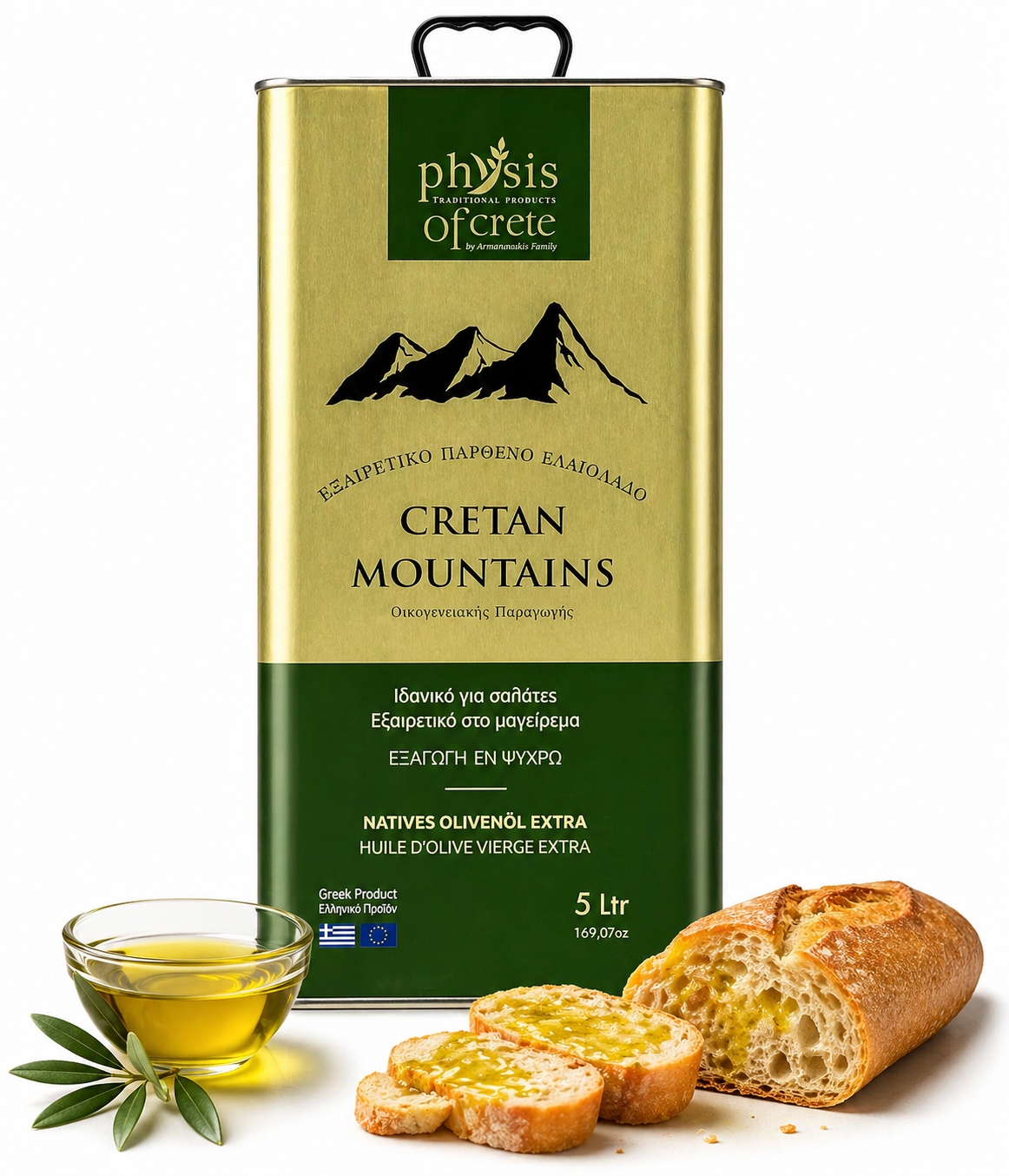 Physis Of Crete “cretan Mountains” 5L Oliwa Extra Virgin Kwasowość 0,2%