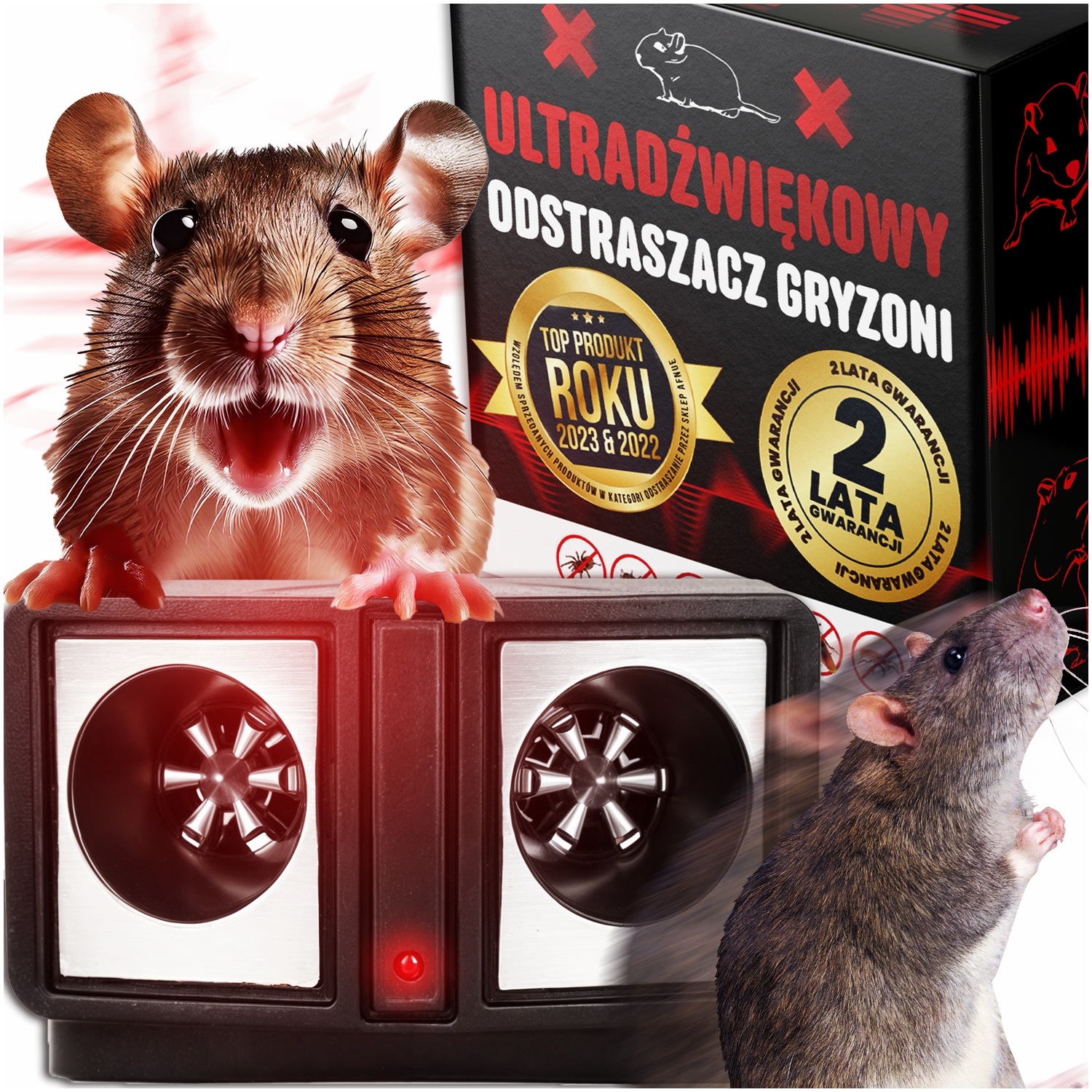 Ultrazvukový Odpuzovač Hlodavců Myší A Potkanů