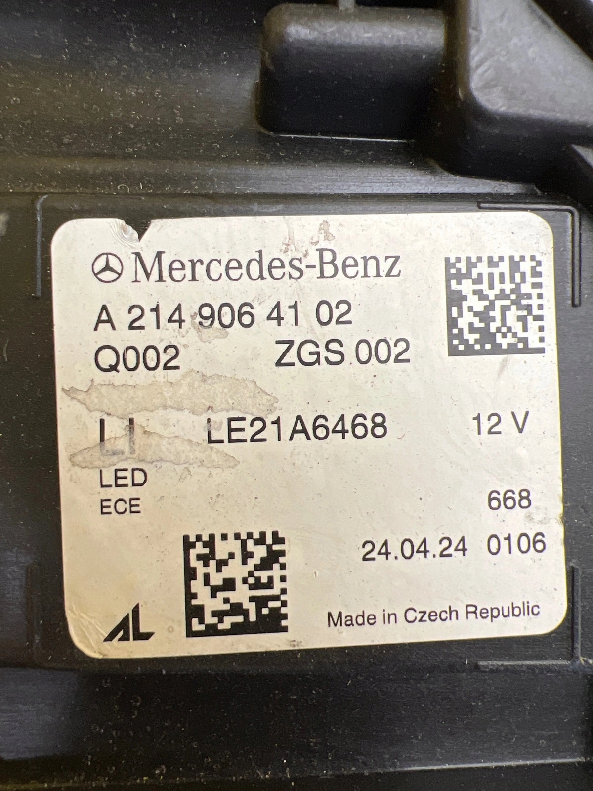light left Mercedes E-Klasa W214 2023- DIGITAL LED A2149064102