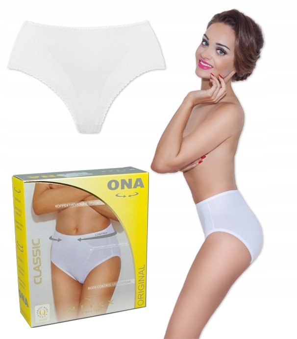 

Figi wyszczuplające białe damskie Ona Mitex r XXL