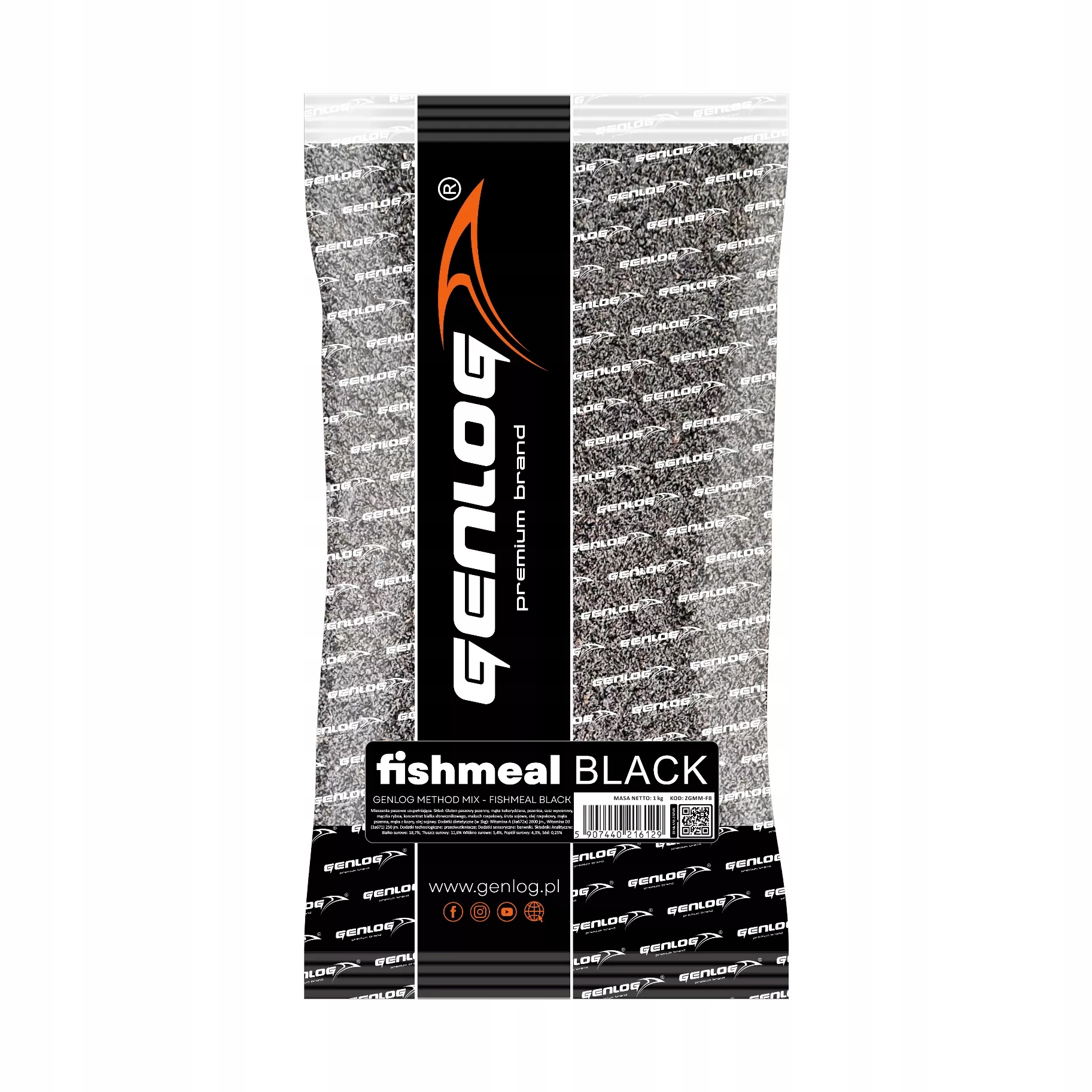 Zanęta Genlog Method Mix Fishmeal Black 1kg