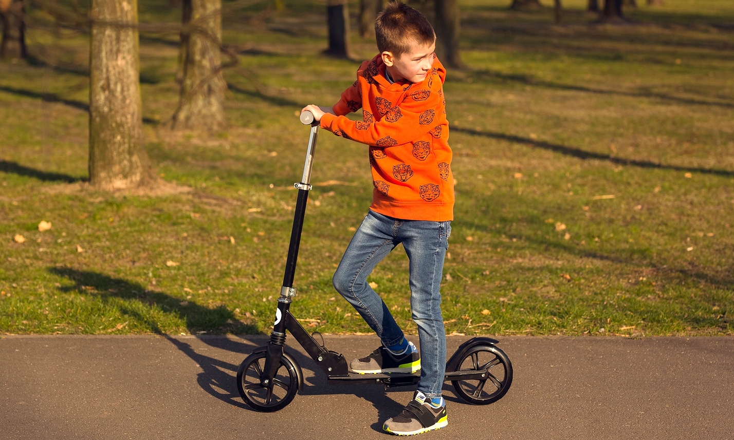 DUŻA HULAJNOGA SKŁADANA AMORTYZATOR LIONELO LUCA Liczba kół 2