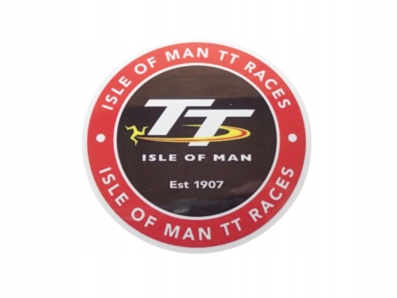 Naklejka Winylowa Motoryzacyjna Moto Isle Of Man Tt Races 6,8 x 6,8 cm