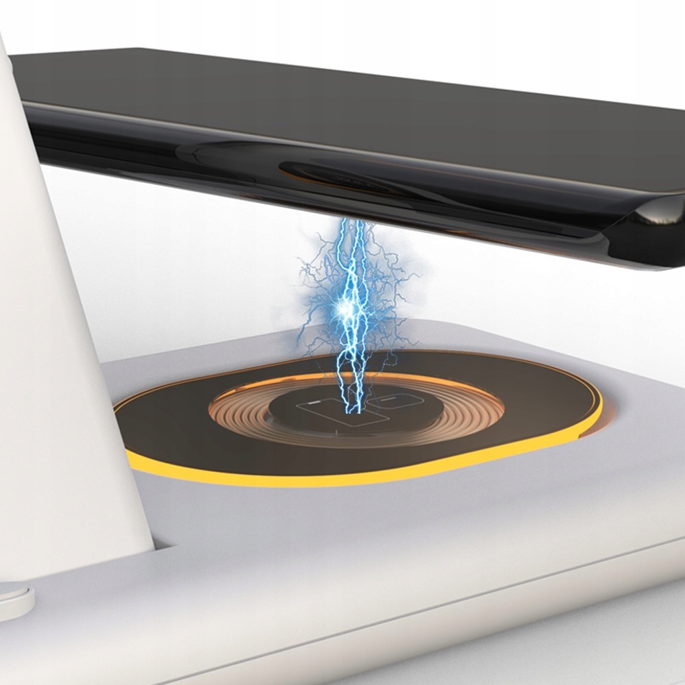 ŁADOWARKA INDUKCYJNA MAGNETYCZNA STACJA DO IPHONE APPLE WATCH Z LAMPKĄ LED Waga produktu z opakowaniem jednostkowym 0.1 kg