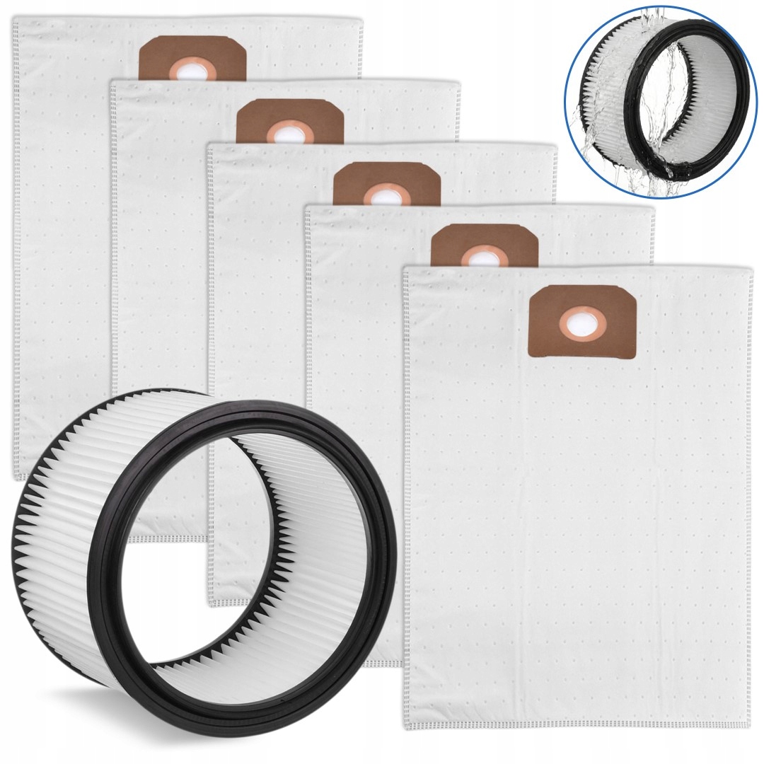 Omyvatelný filtr 5 x sáčky do vysavače Hilti Vcu 40 M za mokra