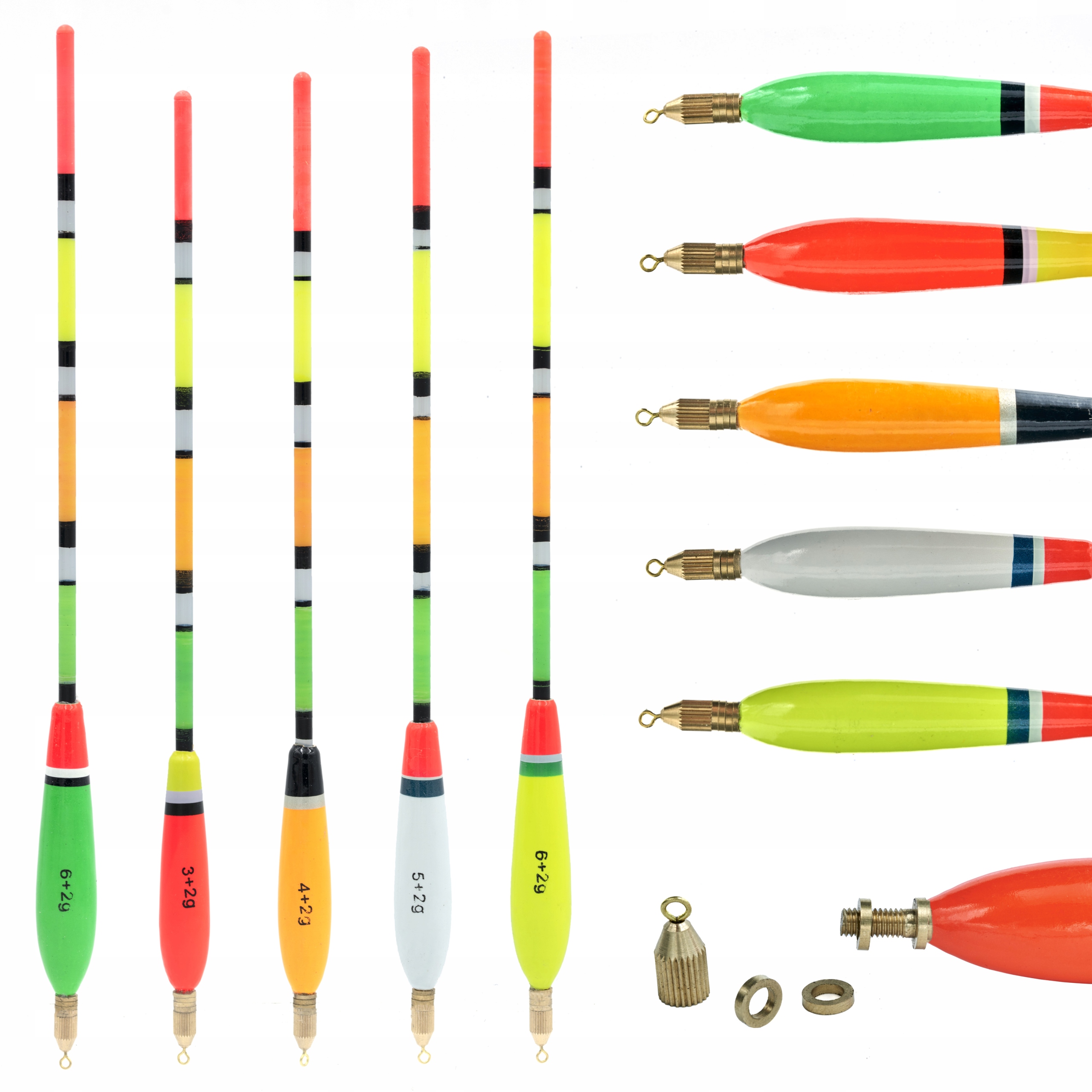 

Zestaw 5 Spławików Przelotowych Balsa 3/4/5/6+2G;