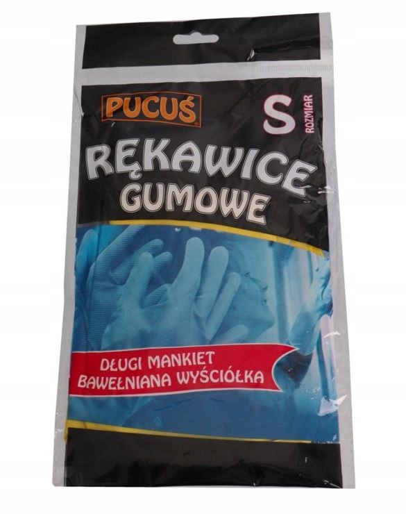 

Rękawice gospodarcze gumowe ochronne rozmiar S