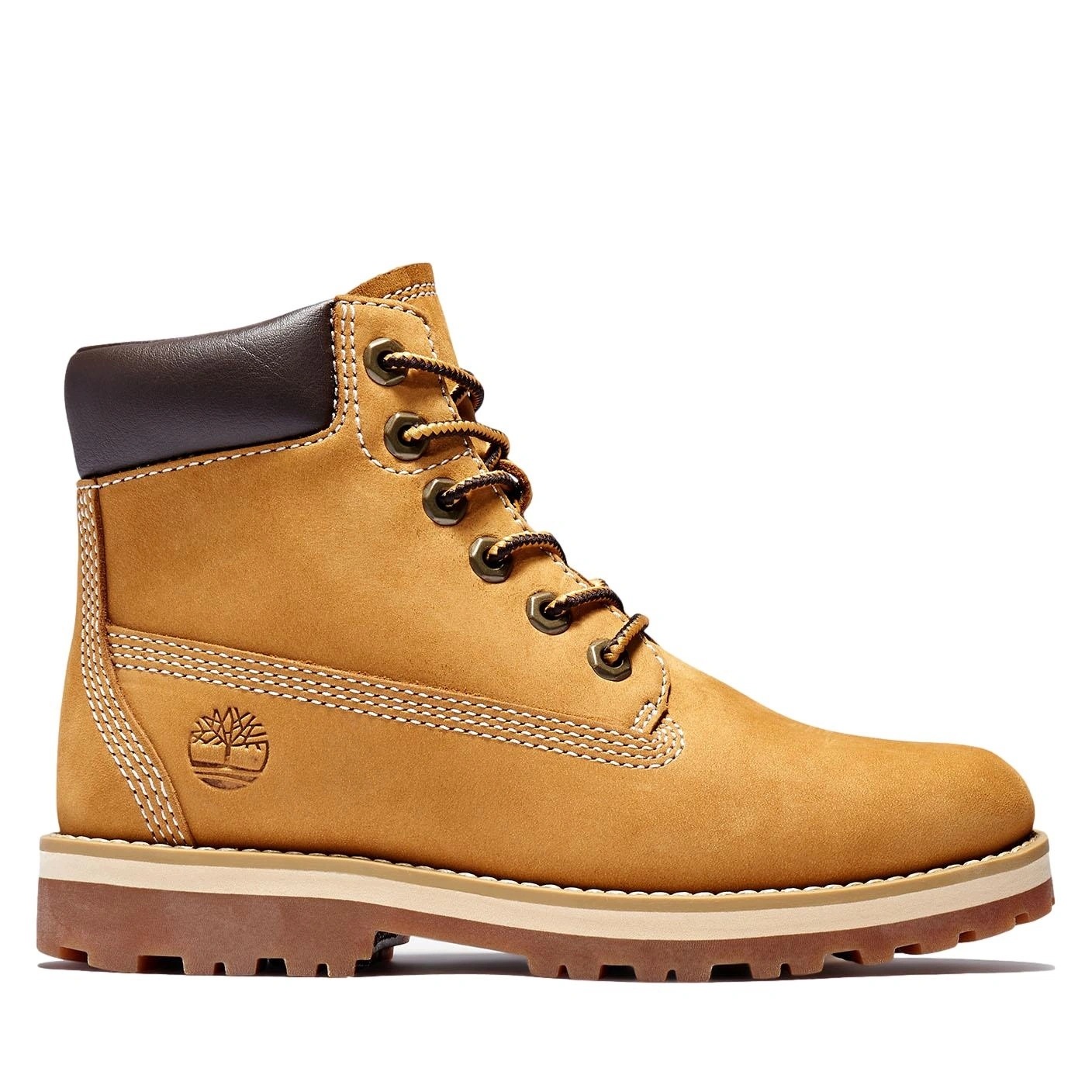 Buty dziecięce Timberland trekkingowe zimowe Courma Kid Mid 6 In żółte