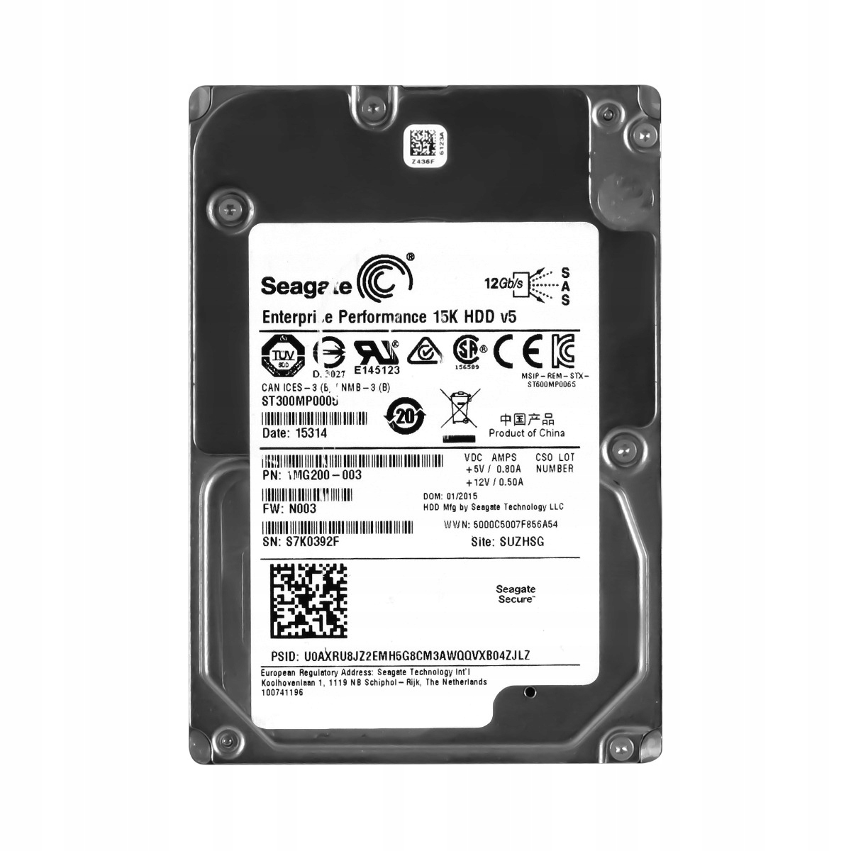 Seagate 300GB 15K SAS-3 2.5" ST300MP0005