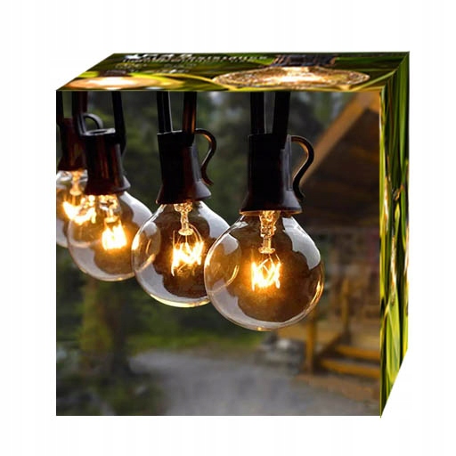 

Girlanda Ogrodowa Lampki Żarówki Kule 9,2m 30+3szt