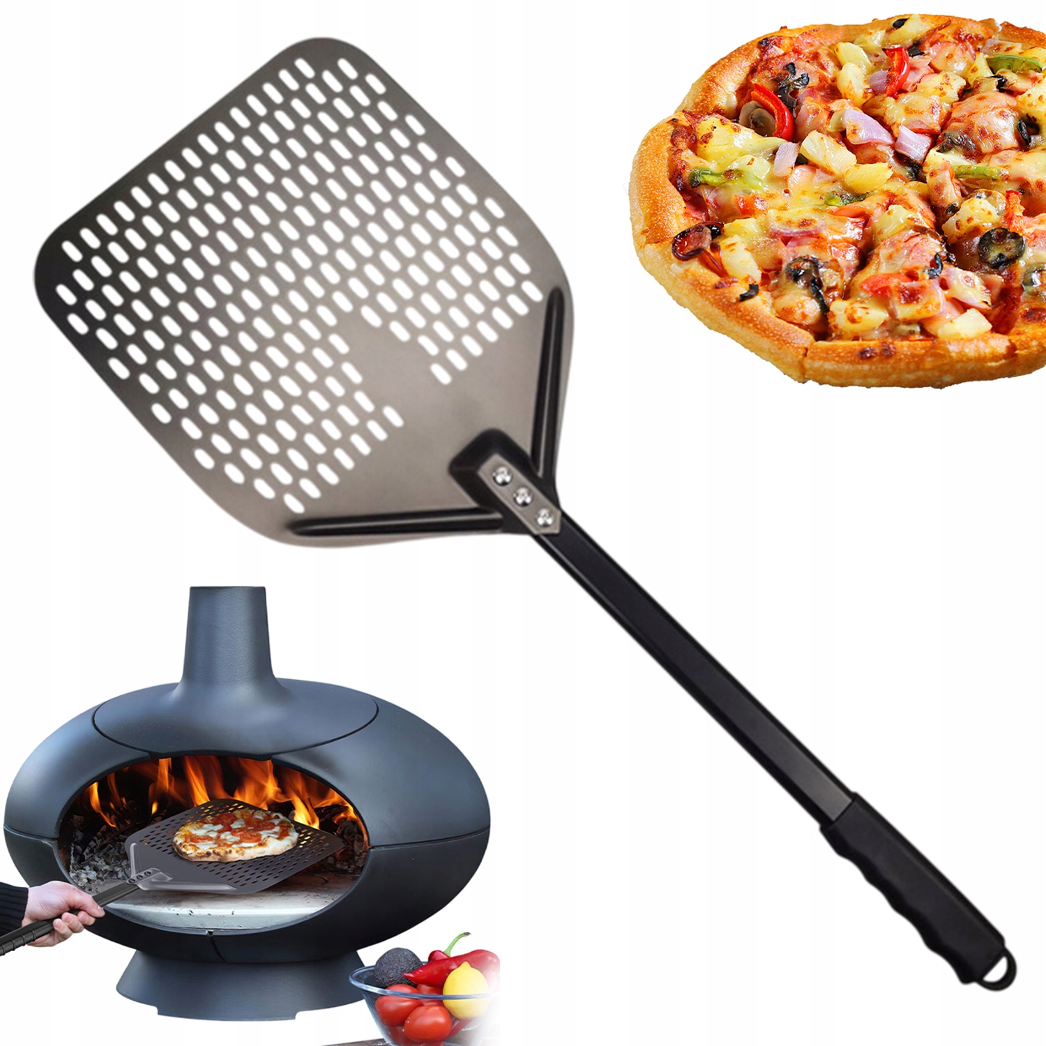 Velká Lopata Na Pizzu, Chleba, Lopatka, Podnos, Hliník XXL. Vysoká Kvalita