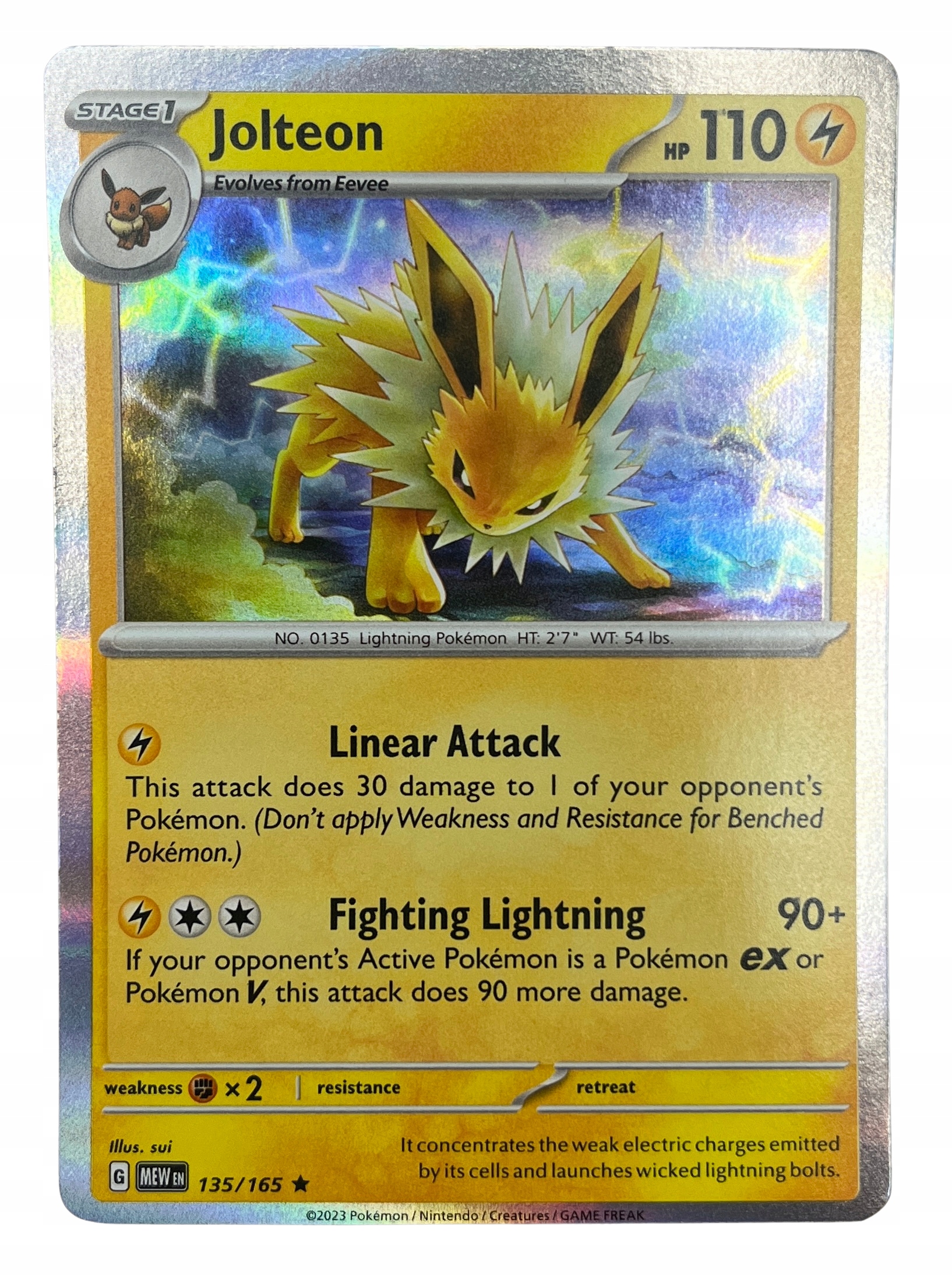 Karta Pokemon TCG | Jolteon (MEW 135/165) | MEW 151 | Rare