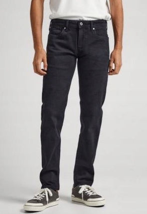 Pepe Jeans Pánské Džínové Kalhoty Černé Rovné 30/32 1Z8G5* Tla