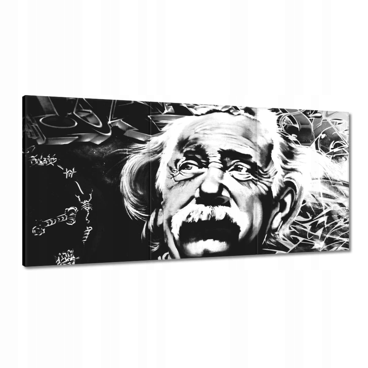 Obrazy 120x60 Albert Einstein Graffiti
