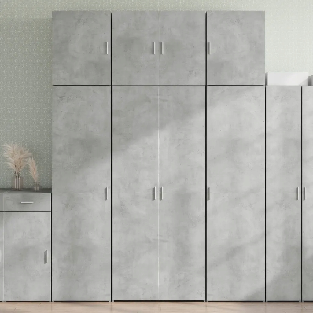 vidaXL Skříň highboard betonově šedá 80x42,5x249 cm kompozitní dřevo