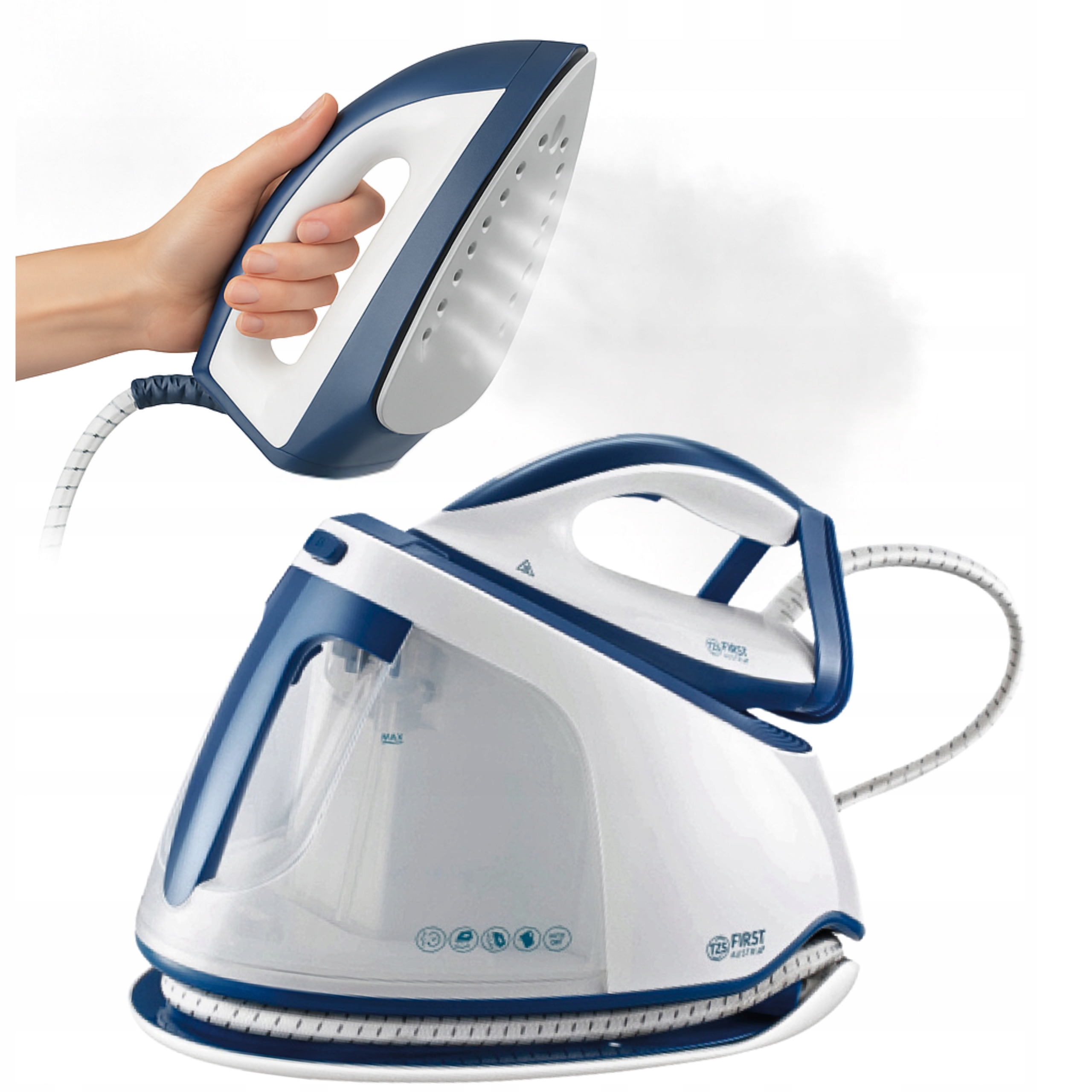 Žehlička s parným generátorom 8 barov Keramická Rýchle zahriatie 3000 W