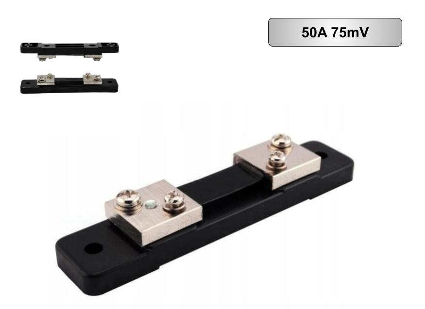 Bocznik pomiarowy uniwersalny 50A 75mV do mierzenia natężenia prądu