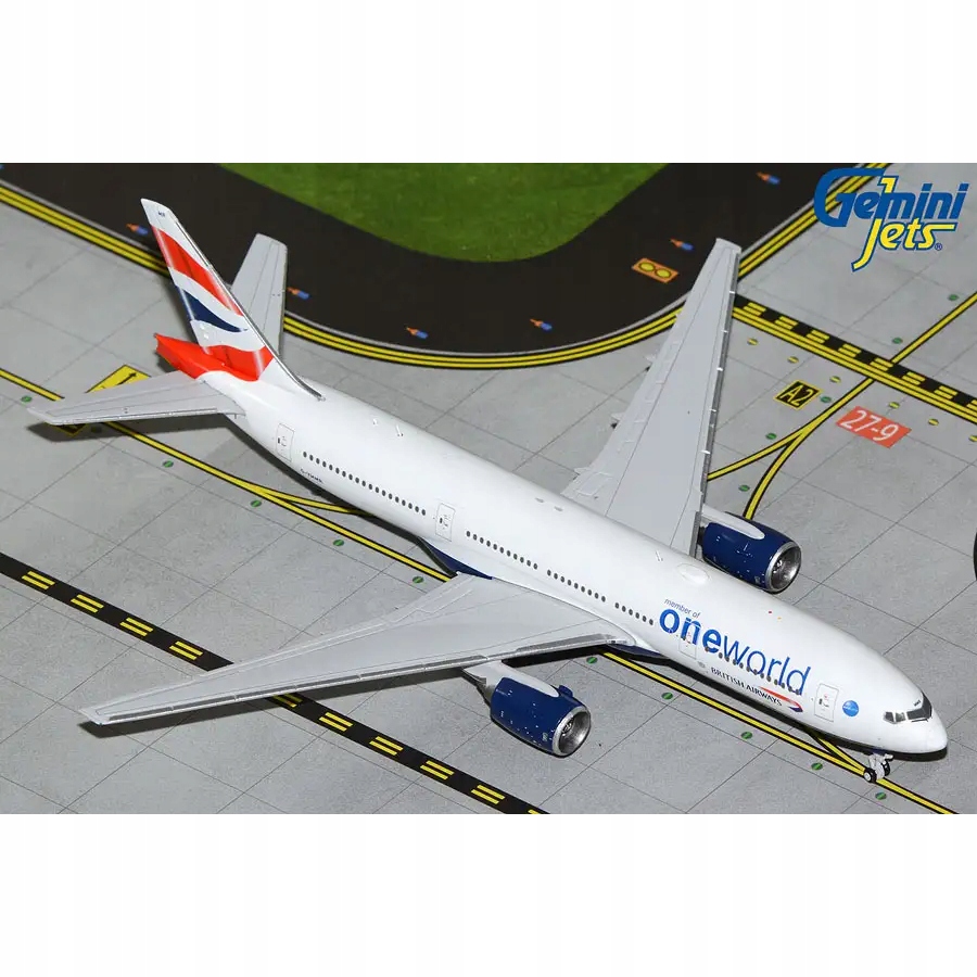 Model Boeing B777-200ER British Airways "oneworld" G-ymmr 1:400