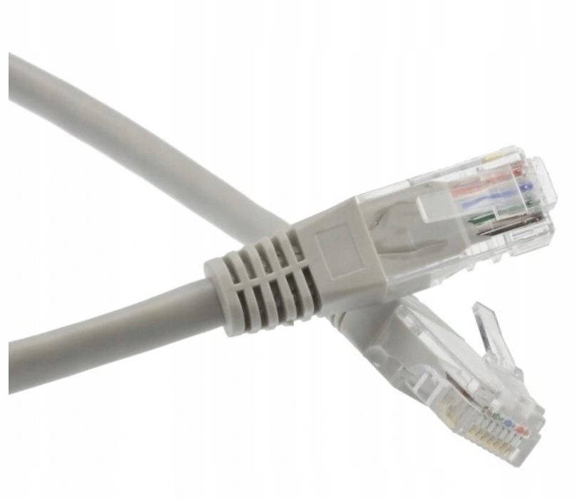 KABEL SIECIOWY PATCHCORD UTP KAT.5E RJ45 LAN 1m Kształt przewodu Okrągły