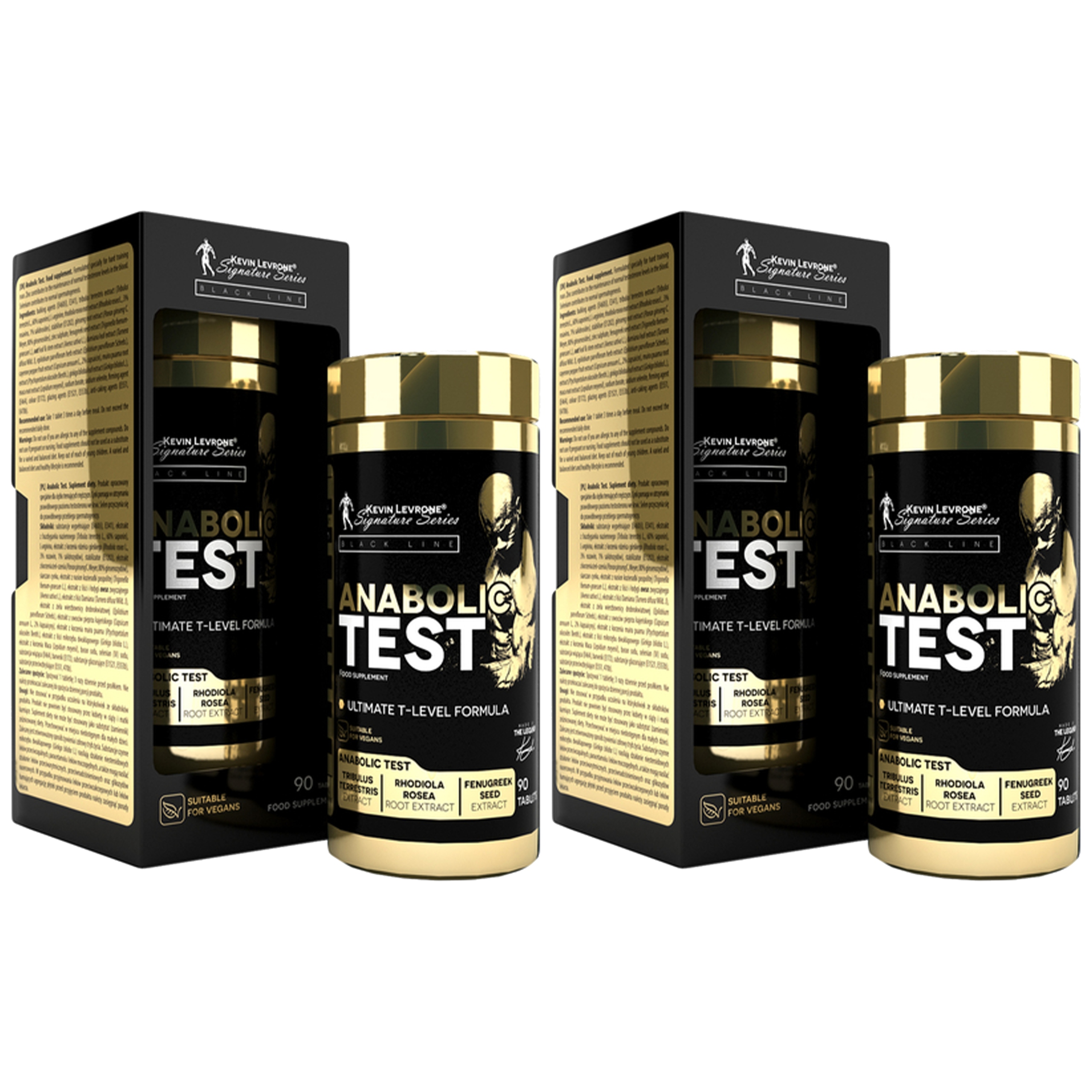 2x Testosteron Booster 90 tablet zinek selen maca Anabolic Test Levrone