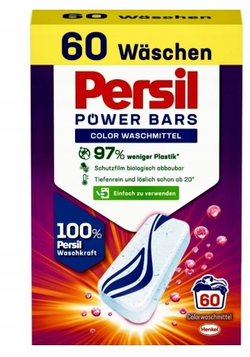 Levně Persil Power Bars Kapsle na praní barev, 1,77 kg
