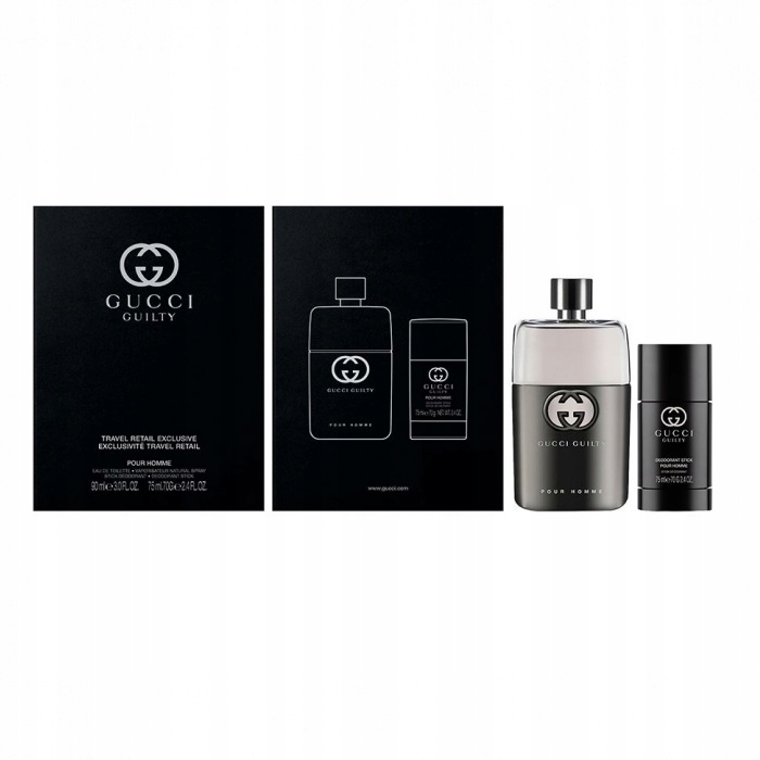 Gucci Guilty Pour Homme sada Edt 90 ml deodorant v tyčince 75 ml