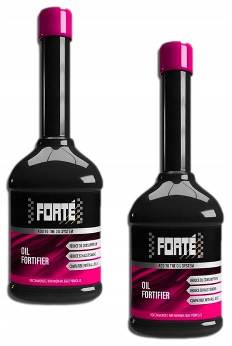 Forte 2 X Olejový Fortifier Booster Prostriedok Na Olej S Vyšším Výkonom Motora 400 ML