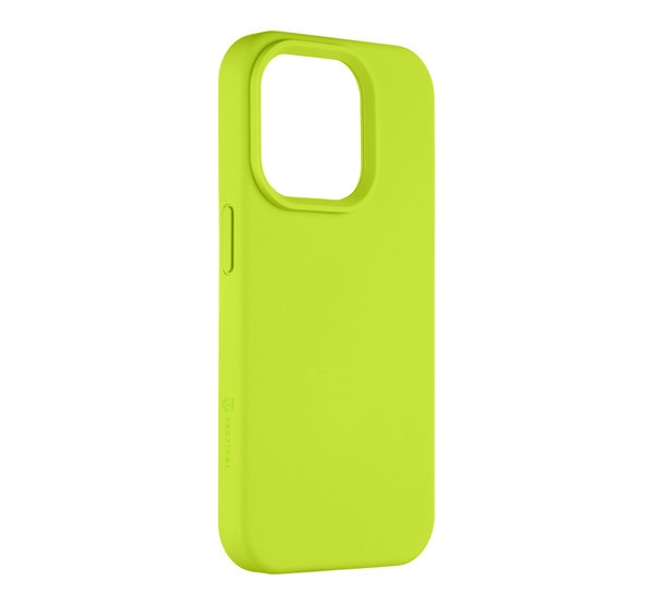 Taktyczne etui z aksamitu do Apple iPhone 15 Pro, cytrynowo-żółte