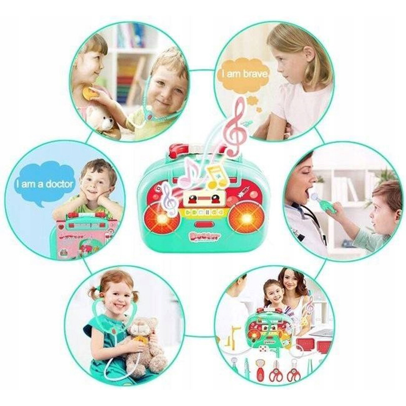 NA PREZENT ZESTAW LEKARSKI LEKARZ DOKTOR WALIZKA ŚWIATŁO DŻWIĘK Marka NORIMPEX