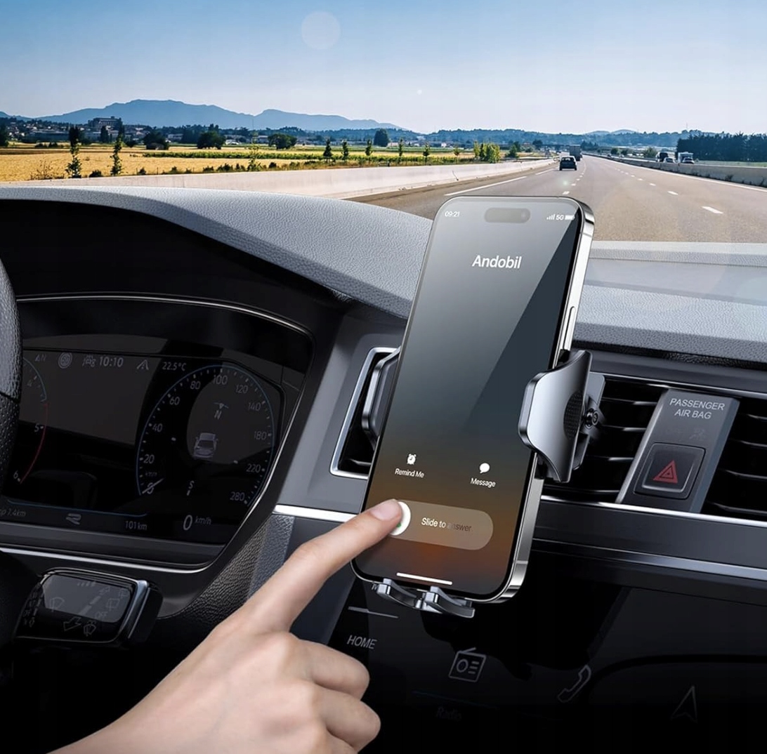 ANDOBIL Uchwyt Samochodowy Do Wentylacji 360° iPhone 16 Pro Max Galaxy S24 — miniatura 9