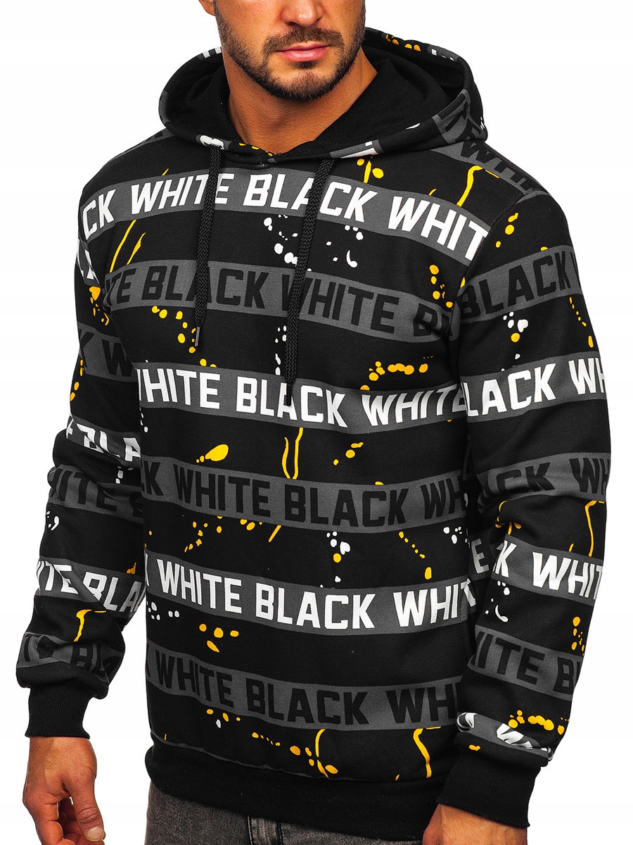

Bluza Z Kapturem Czarno-żółta 141034 DENLEY_2XL
