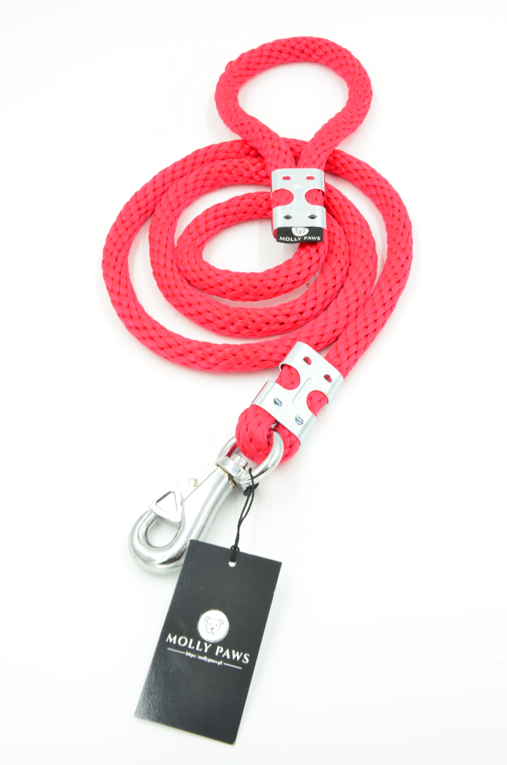 Levně Mocná Vodítko pro velkého psa z lana o délce 180 cm Červená