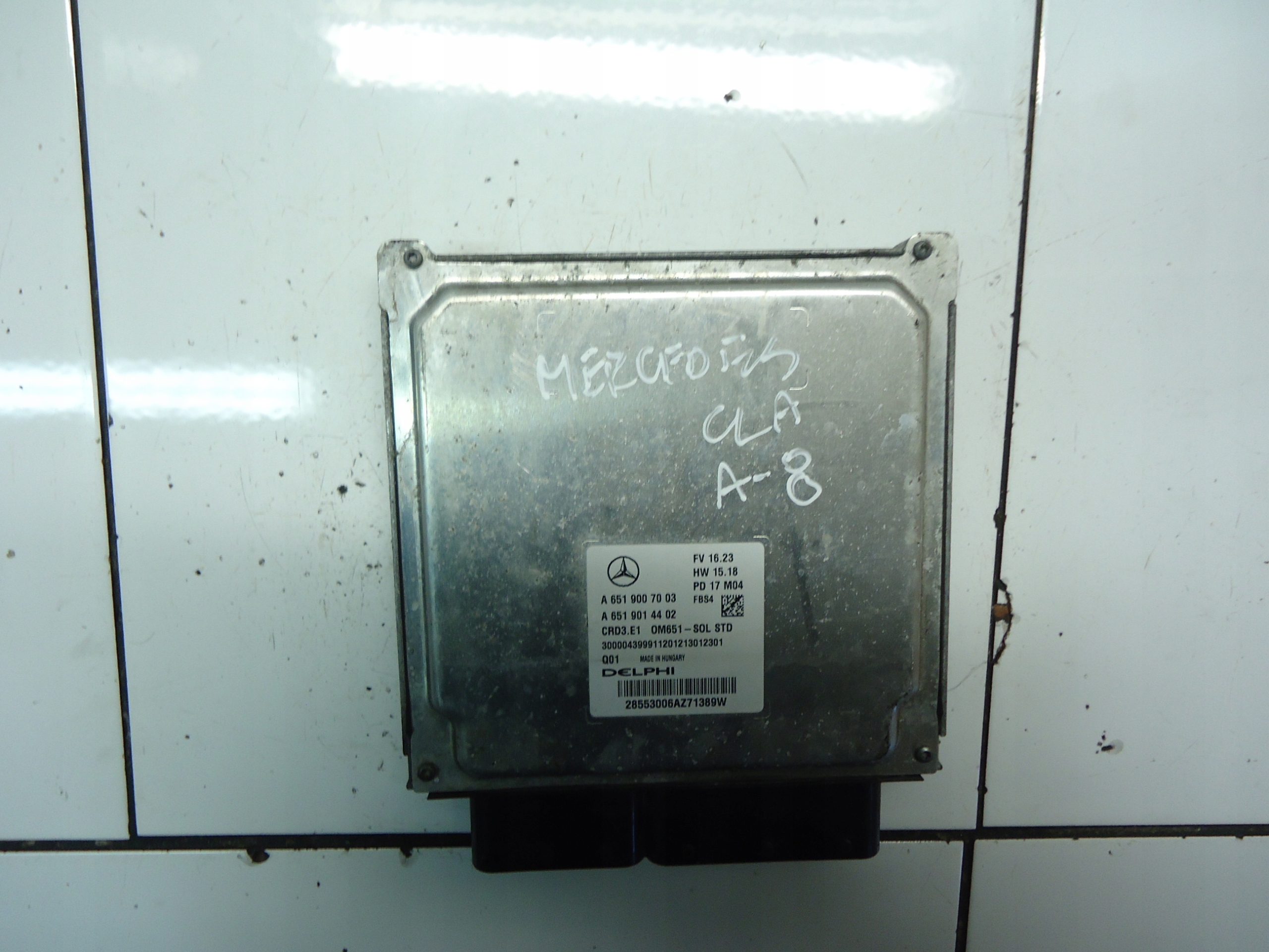 MERCEDES W176 W246 computer control unit of the engine A6519007003