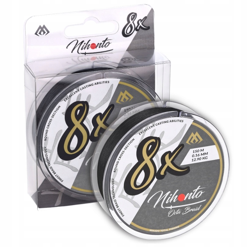 

Plecionka Mikado Octa Braid Black 0,16 MM 150 M