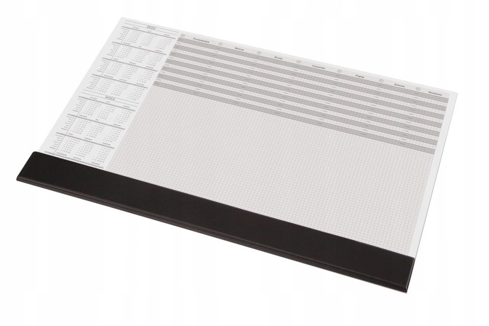 

Biuwar A2 na biurko podkład z listwą z kalendarzem