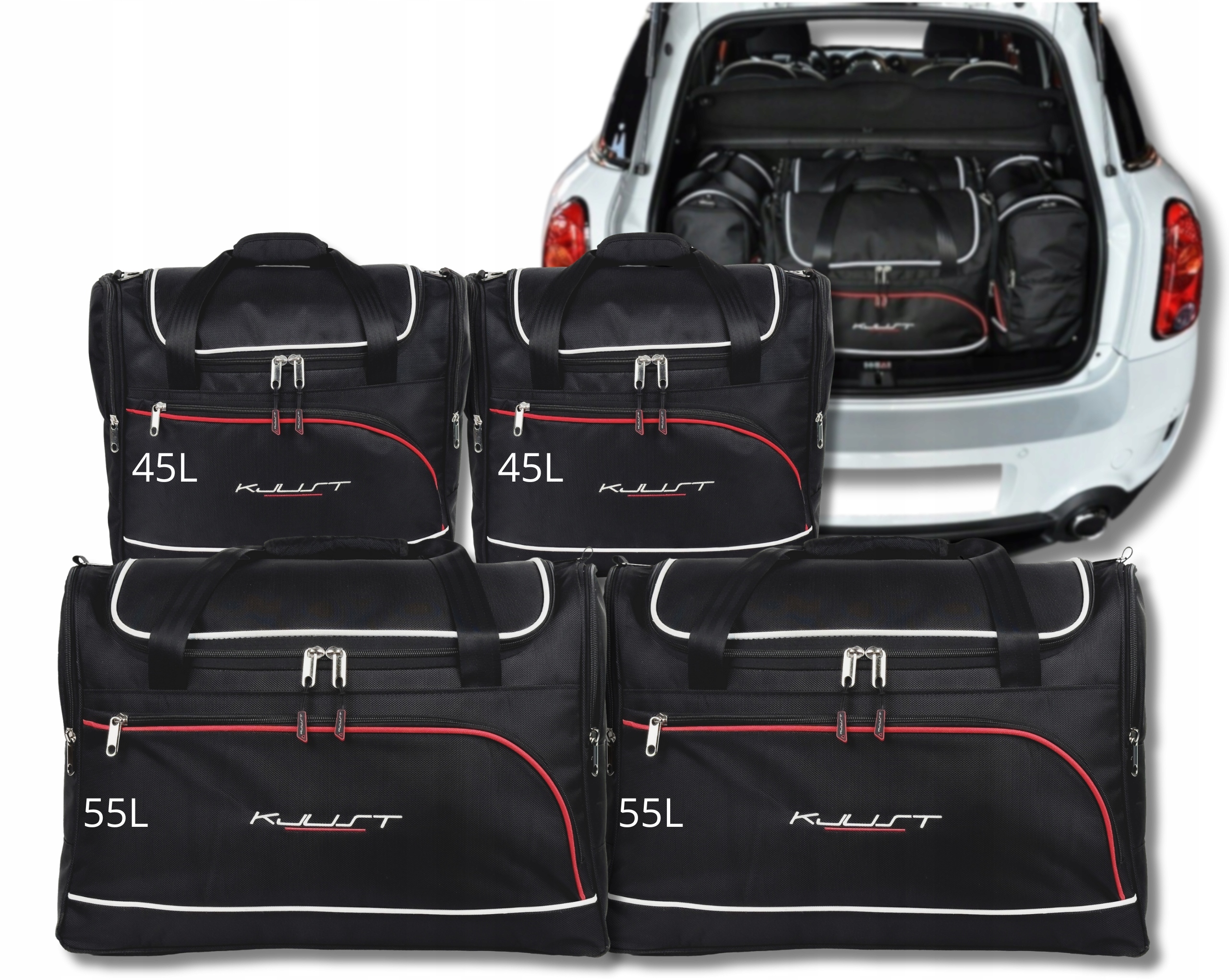 Sada tašiek Komplet Kjust do kufra Mini Countryman 2010-2015 4 ks