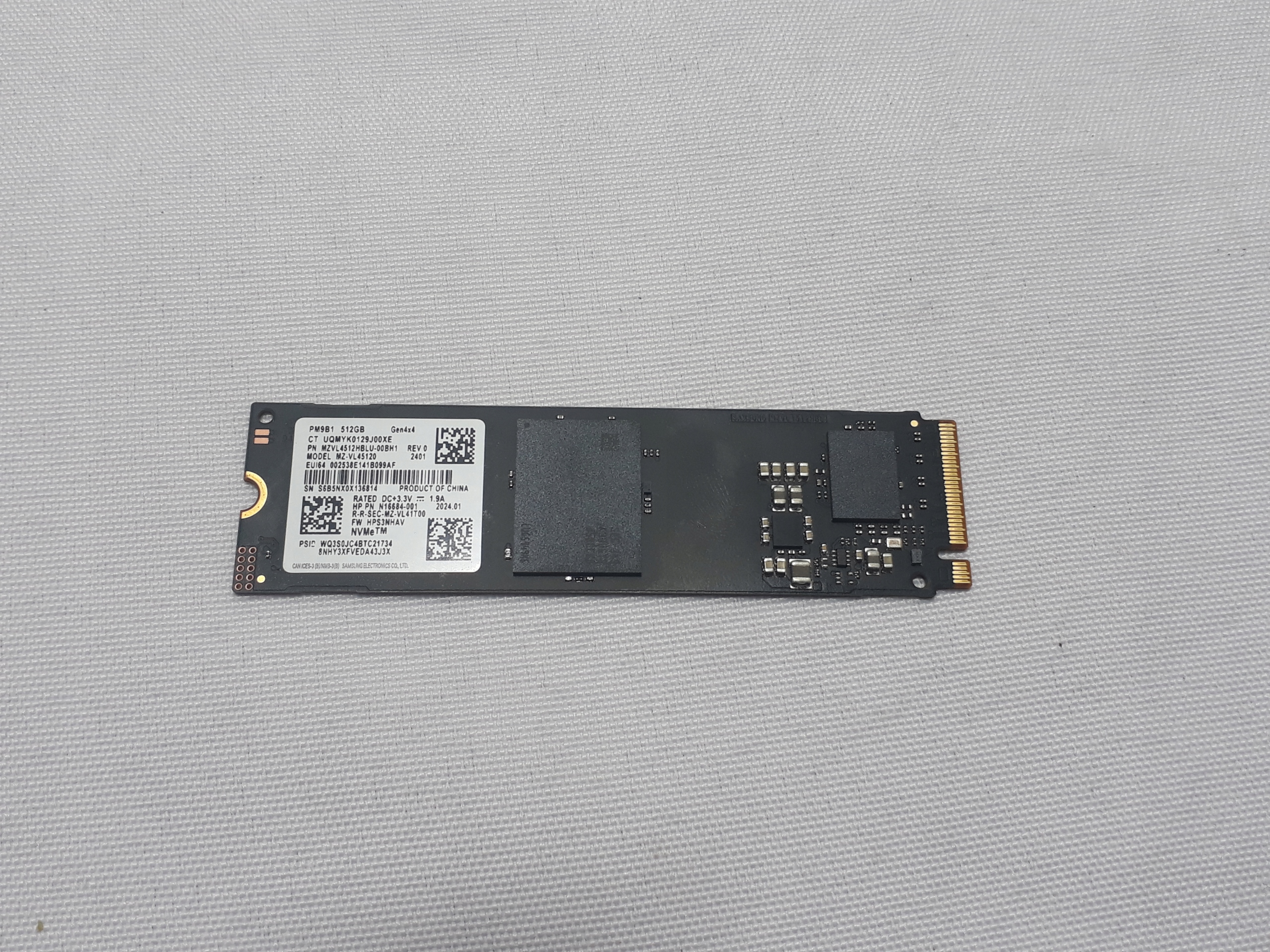 Ssd disk Samsung MZ-VL45120 512GB M.2 Sata