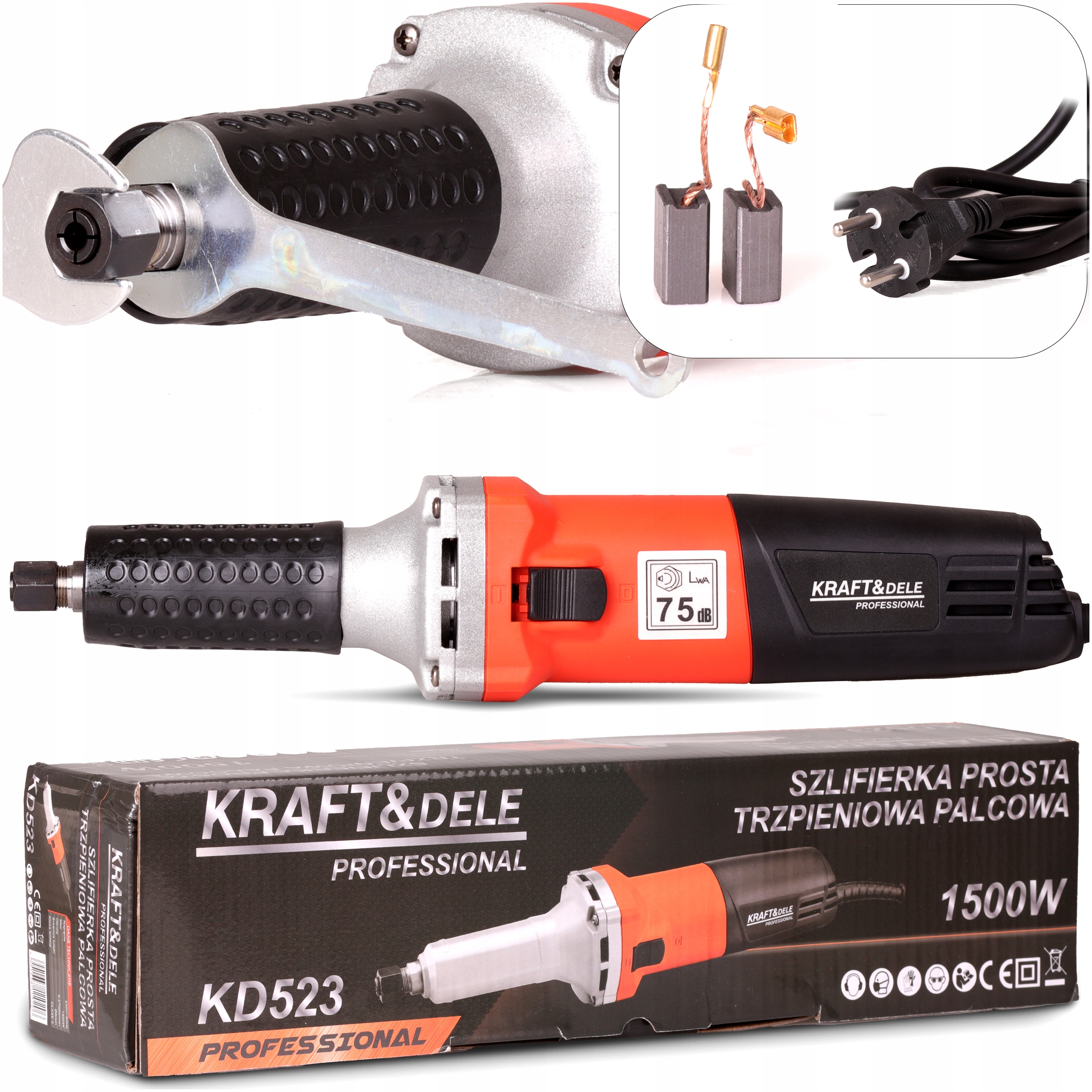 SZLIFIERKA PROSTA TRZPIENIOWA 1500W REGULACJA OBR.