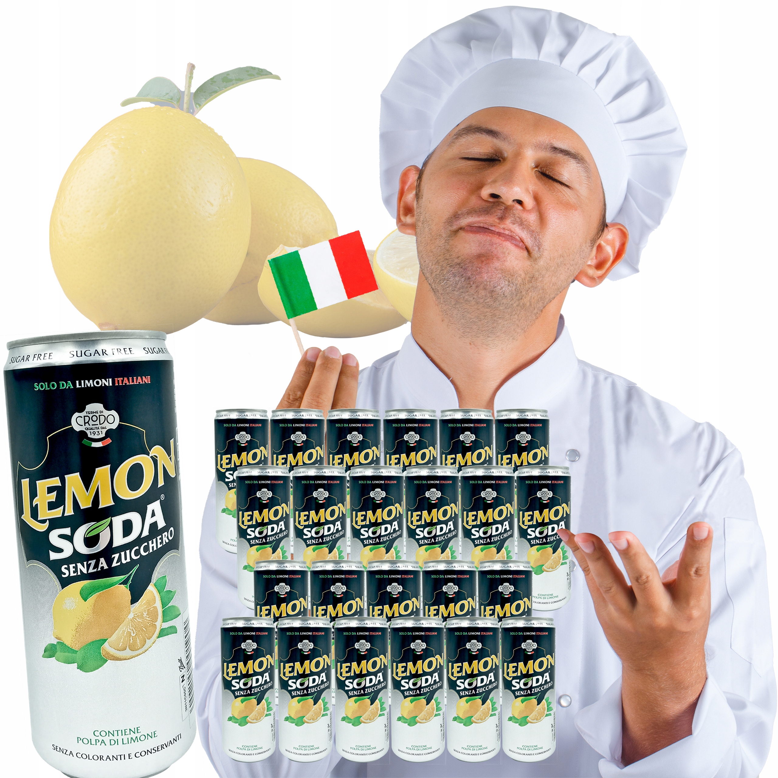 Levně Italský Limonádový Nápoj Bez Cukru 24 X 330 ML