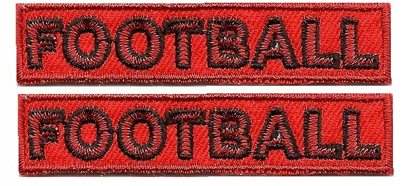 

football Napis para naszywka aplikacja termo Sm