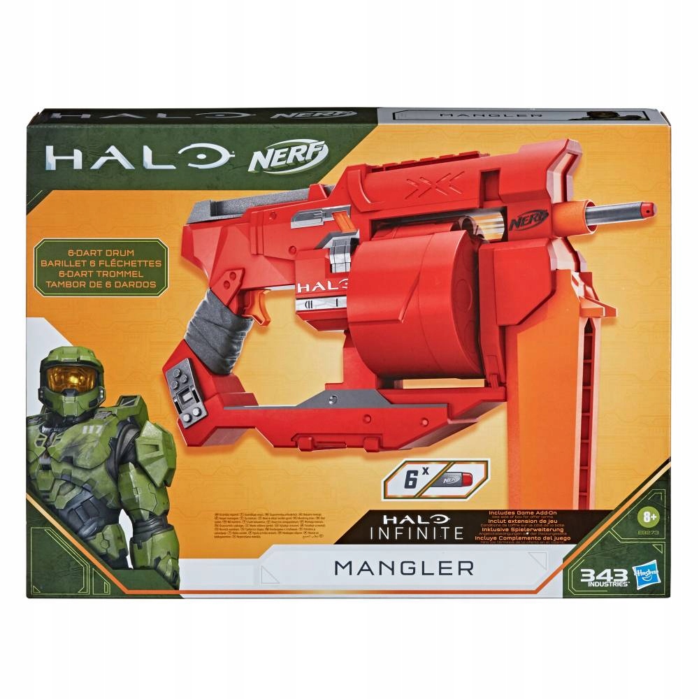 

Nerf Halo Wyrzutnia Mangler + 6 strzałek E9273
