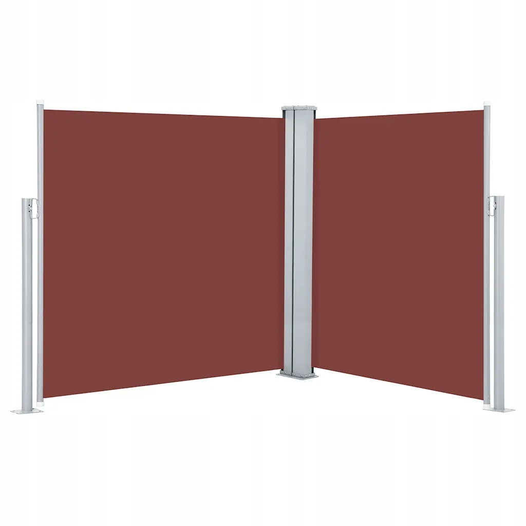 Boční zahradní markýza s automatickým navíjením 140x(0-600) cm Hnědá