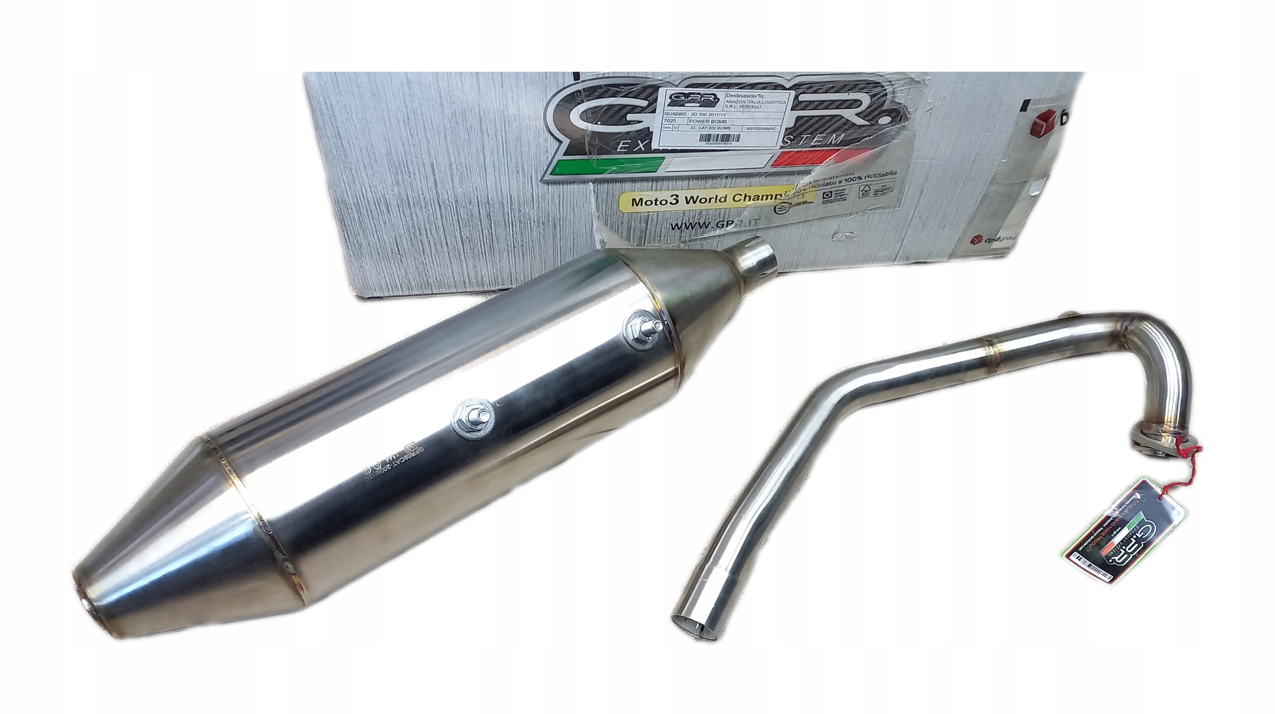 SC.CAT.202 - ВЫХЛОП GPR СКУТЕР QUADRO 2D 350 2011/13 POWER BOMB