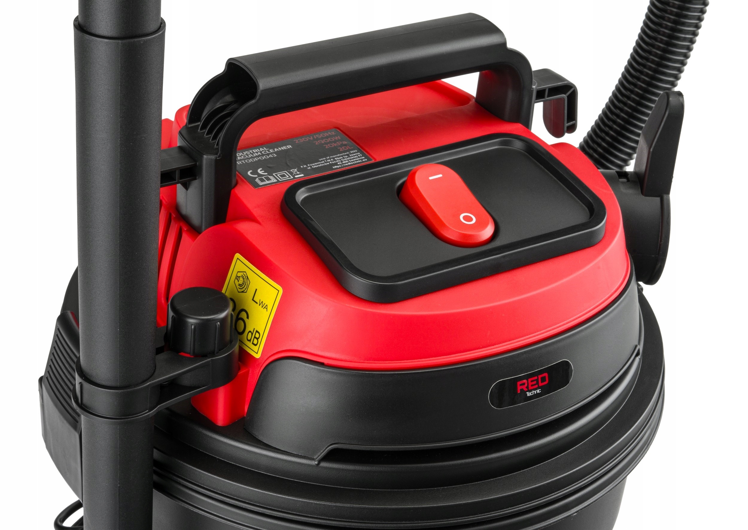 ODKURZACZ PRZEMYSŁOWY 2000W SUCHO MOKRO DMUCHAWA Informacje dodatkowe bezworkowy funkcja dmuchawy