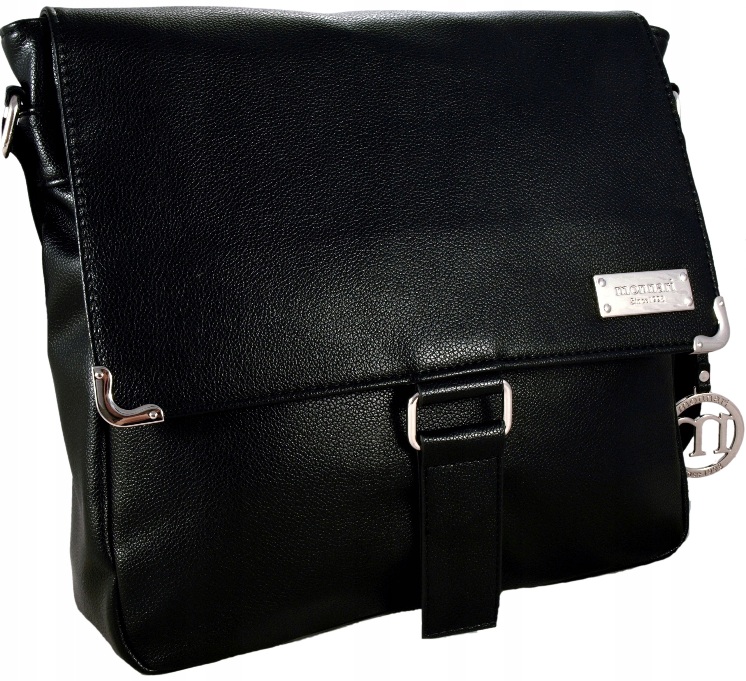 

Monnari Torebka Listonoszka Torba Czarna Brelok