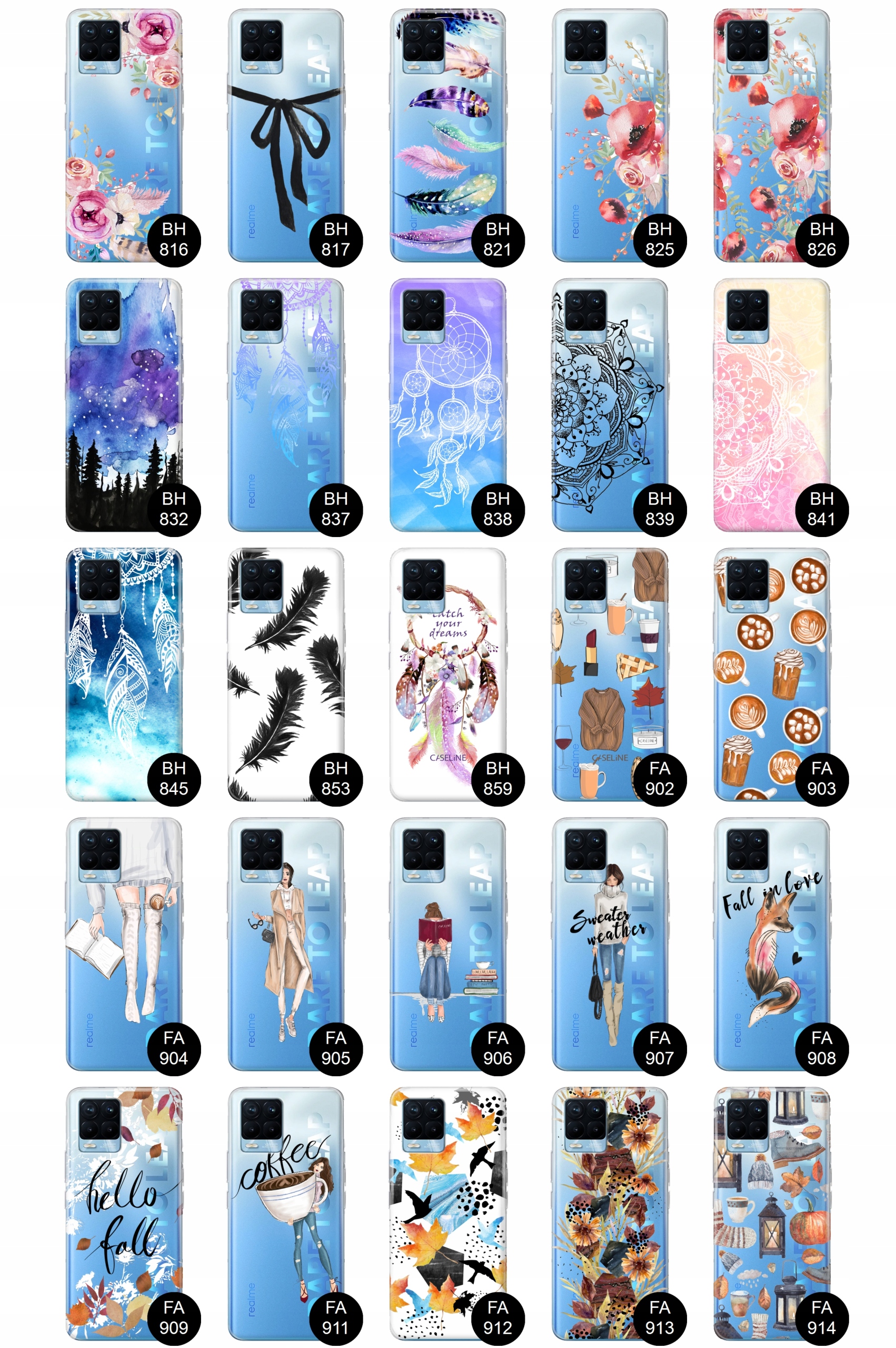 Etui do Realme 8 / 8 Pro case wzory guma