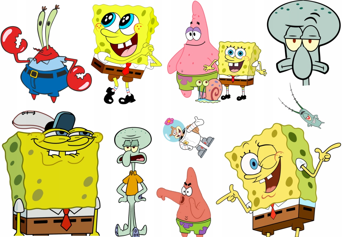 Tatuaże Zmywalne Dla Dzieci Spongebob