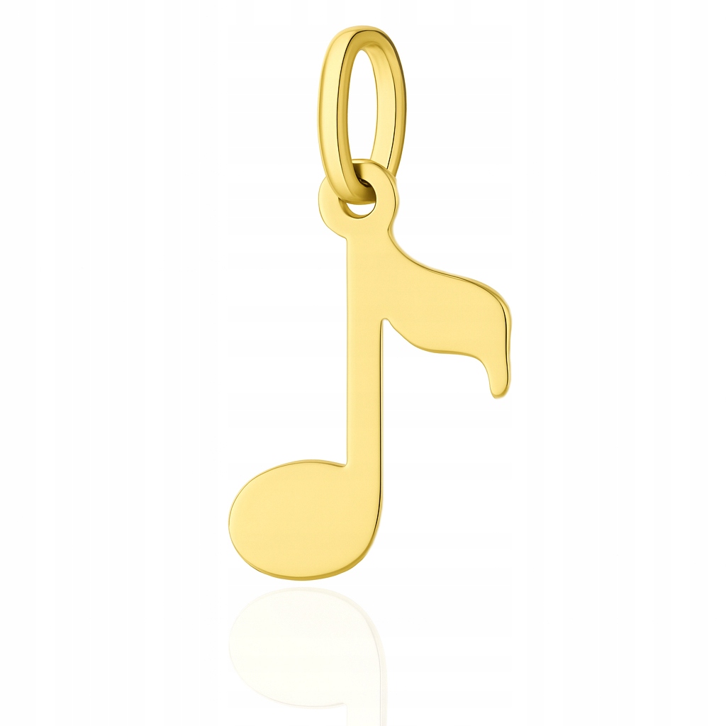 Zlatý přívěsek s notou Pr. 585, nota na řetízek