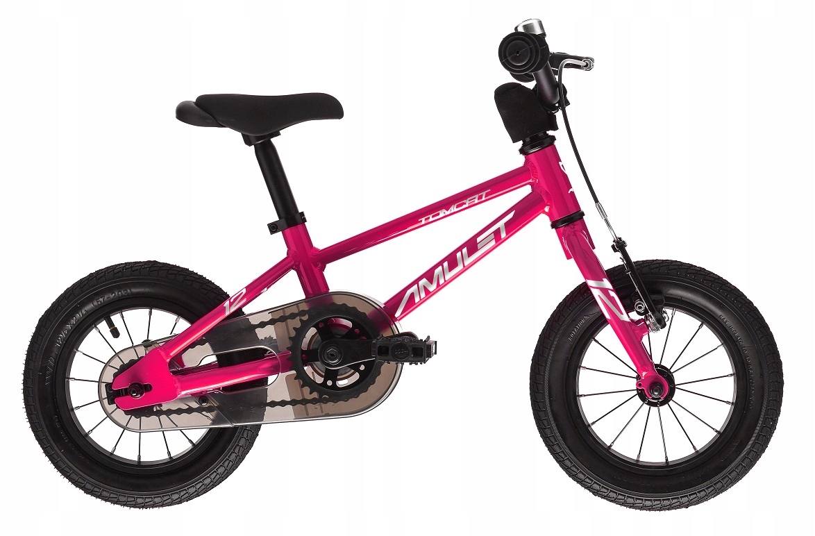 Rower dziecięcy Amulet 12 Tomcat Lite 5,8 kg raspberry Pink +kółka Boczne
