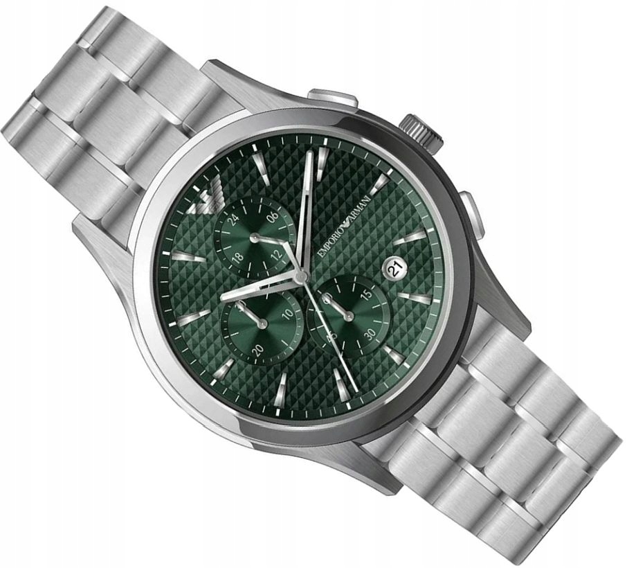 Módní Pánské Hodinky Emporio Armani AR11529 Paolo Chrono Zelené Originál